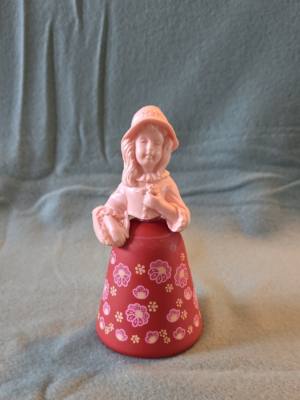 Vintage 1970s Avon Bottle Spanish Maiden Moonwind Lady with Fan Floral Skirt